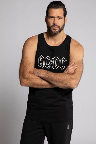 JP1880 AC/DC Graphic Comfort Fit Band Tank Top Black - Tricouri - Tricouri Bărbați Mărimi Mari