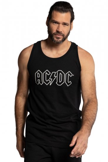 JP1880 AC/DC Graphic Comfort Fit Band Tank Top Black - Tricouri - Tricouri Bărbați Mărimi Mari