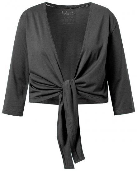Ulla Popken 794514 Bolero din jerseu cu nod Antracit - Bolerouri - 