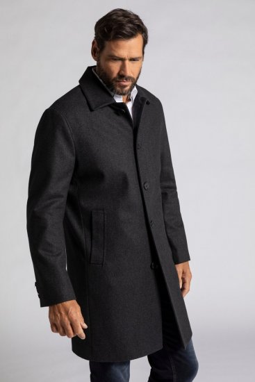 JP1880 Coat Wool Blend Water Repellent Dark Grey - Geci - Geci Bărbați Mărimi Mari