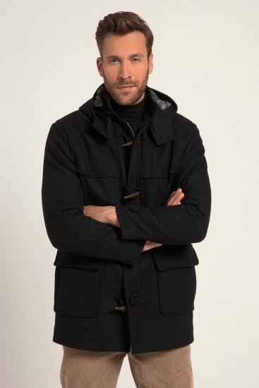 JP1880 Dufflecoat Water-repellent Black - Geci - Geci Bărbați Mărimi Mari