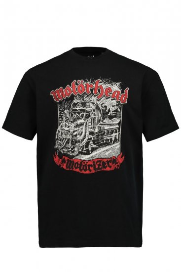 JP1880 Motörhead Graphic Band T-Shirt Black - Tricouri - Tricouri Bărbați Mărimi Mari