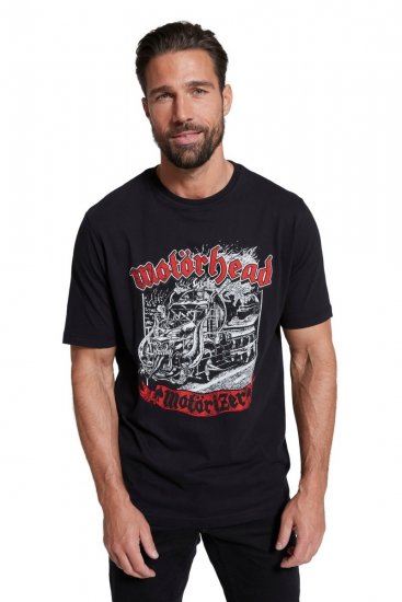 JP1880 Motörhead Graphic Band T-Shirt Black - Tricouri - Tricouri Bărbați Mărimi Mari