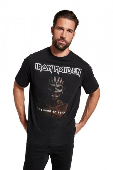 JP1880 Iron Maiden Graphic Band T-Shirt Black - Tricouri - Tricouri Bărbați Mărimi Mari