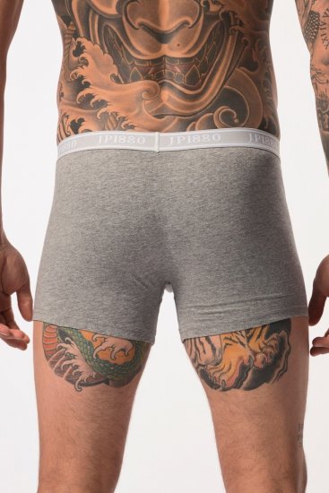 JP1880 Boxershorts Flexnamic OEKO-TEX Mid 2-Pack Grey/Off-White - Lenjerie intimă & costum baie - Lenjerie Intimă Bărbați Mărimi Mari