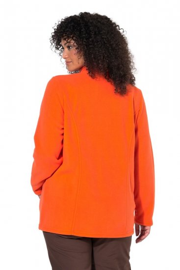 Ulla Popken 796970 Geacă ușoară din polar Roșu-portocaliu - Haine fleece - 