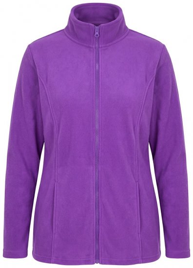 Ulla Popken 796970 Geacă ușoară din polar Mov închis - Haine fleece - 