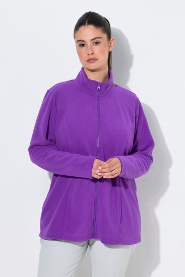 Ulla Popken 796970 Geacă ușoară din polar Mov închis - Haine fleece - 