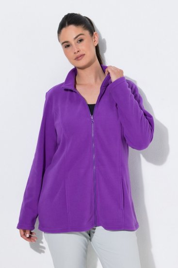 Ulla Popken 796970 Geacă ușoară din polar Mov închis - Haine fleece - 