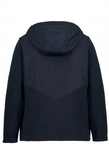Ulla Popken 800400 Geacă căptușită cu polar Bleumarin - Haine fleece - 