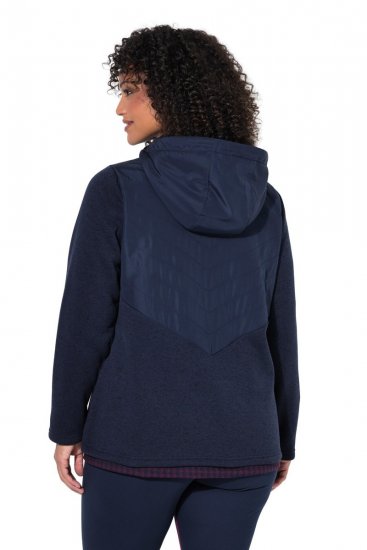 Ulla Popken 800400 Geacă căptușită cu polar Bleumarin - Haine fleece - 