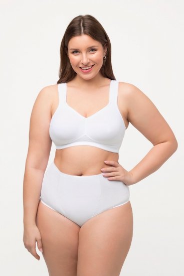 Ulla Popken 800498 Chiloți modelatori cu talie înaltă Alb - Lenjerie modelatoare - 