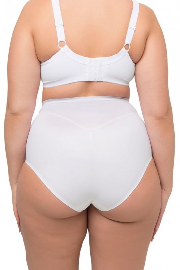 Ulla Popken 800498 Chiloți modelatori cu talie înaltă Alb - Lenjerie modelatoare - 