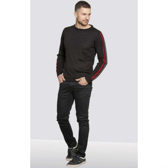 D555 Orlando Sweater Black - Pulovere & hanorace - Pulovere & Hanorace Bărbați Mărimi Mari