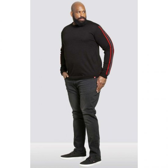 D555 Orlando Sweater Black - Pulovere & hanorace - Pulovere & Hanorace Bărbați Mărimi Mari