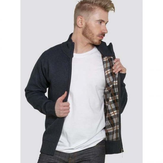 D555 Braxton Sweater Navy - Pulovere & hanorace - Pulovere & Hanorace Bărbați Mărimi Mari