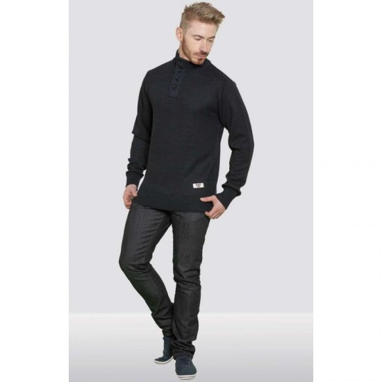 D555 Zane Sweater Navy - Pulovere & hanorace - Pulovere & Hanorace Bărbați Mărimi Mari