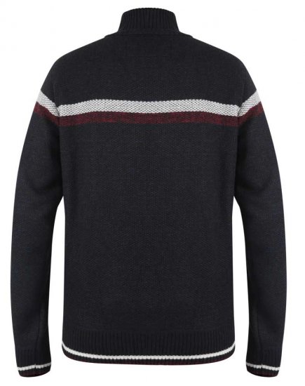 D555 Dennington Navy Jumper With Bonded Fleece Lining And Pocket - Pulovere & hanorace - Pulovere & Hanorace Bărbați Mărimi Mari