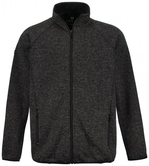 Jay-Pi 802394 Jachetă din fleece tricotat Neagră - Geci - Geci Bărbați Mărimi Mari