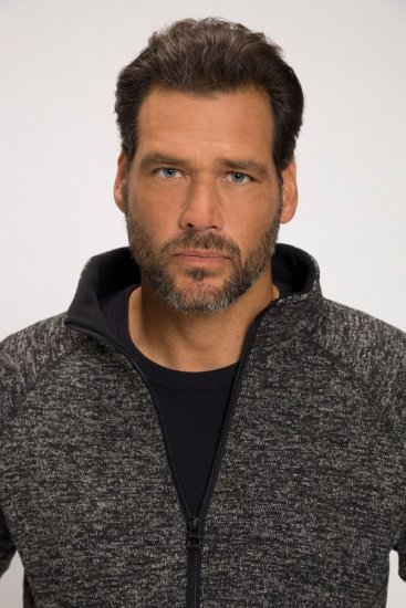 JAY-PI Knitted Fleece Jacket Gray - Geci - Geci Bărbați Mărimi Mari