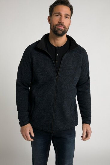 Jay-Pi 802394 Jachetă din fleece tricotat Bleumarin TALL - TALL geci - Jachete TALL pentru bărbați înalți