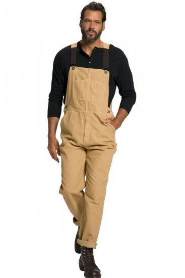 JP1880 802501 Salopetă cu bretele elastice Camel - Blugi & pantaloni - Blugi & Pantaloni Bărbați Mărimi Mari
