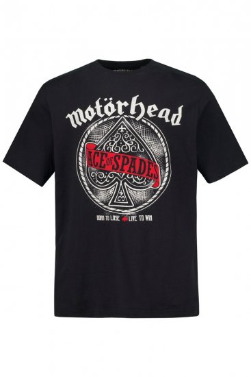 JP1880 Motörhead ACE Graphic Comfort Fit Band T-Shirt Black - Tricouri - Tricouri Bărbați Mărimi Mari