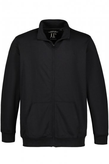JP1880 802933 Trening cu jachetă și pantaloni Neagră - Treninguri - Treninguri Bărbați Mărimi Mari