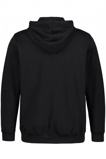 JP1880 802934 Trening cu jachetă cu glugă și pantaloni Neagră - Treninguri - Treninguri Bărbați Mărimi Mari