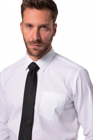 JP1880 804890 Cămașă business fără călcare cu mânecă lungă Alb TALL - TALL cămăși - Cămăși TALL pentru bărbați înalți