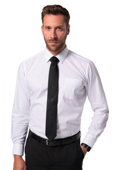 JP1880 804890 Cămașă business fără călcare cu mânecă lungă Alb - Cămăși - Cămăși Bărbați Mărimi Mari