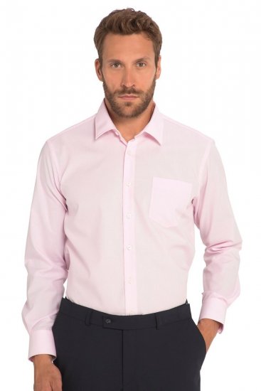 JP1880 Shirt Business Long Sleeve Pink - Cămăși - Cămăși Bărbați Mărimi Mari