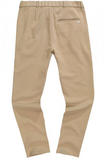 JP1880 New York Flexnamic Pantaloni chino din jerseu Bej - Costume - Costume Bărbați mărimi mari