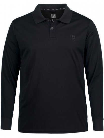 JP1880 Jay-Pi QuickDry Long Sleeve Golf Polo Shirt Black - Haine sport & haine de exterior - Haine Sport & Exterior Bărbați Mărimi Mari