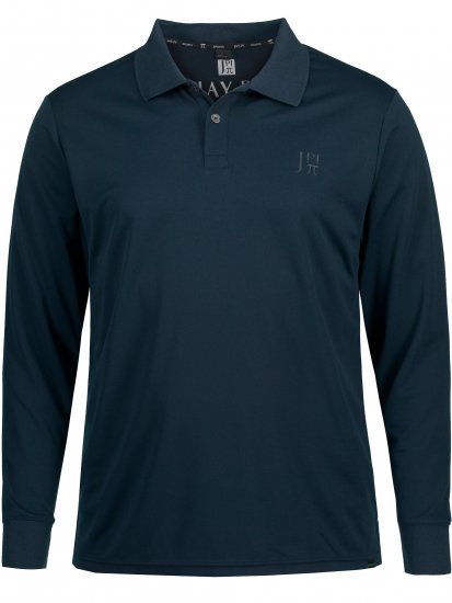 JP1880 Jay-Pi QuickDry Long Sleeve Golf Polo Shirt Navy Blue - Haine sport & haine de exterior - Haine Sport & Exterior Bărbați Mărimi Mari