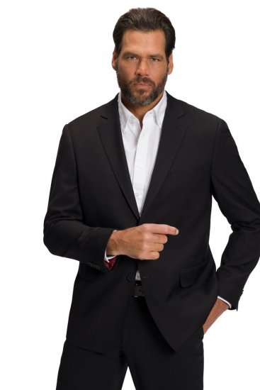 JP1880 Kapros Flexnamic Sacou Neagră - Costume - Costume Bărbați mărimi mari
