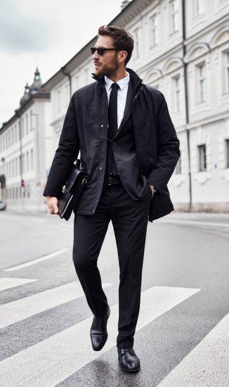 JP1880 Kelto Flexnamic Business Suit Black - Costume - Costume Bărbați mărimi mari