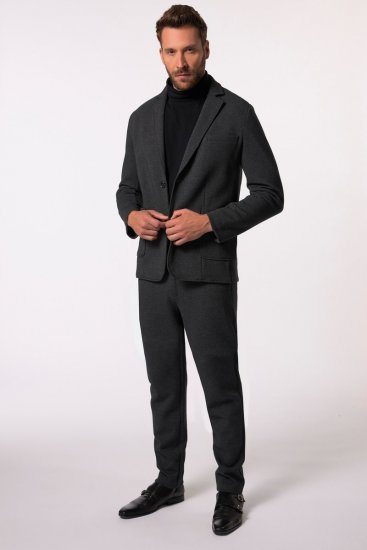 JP1880 New York Flexnamic Sacou din jerseu Gri închis - Costume - Costume Bărbați mărimi mari