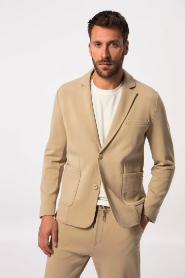 JP1880 New York Flexnamic Sacou din jerseu Bej - Costume - Costume Bărbați mărimi mari