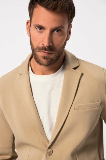 JP1880 New York Flexnamic Sacou din jerseu Bej - Costume - Costume Bărbați mărimi mari