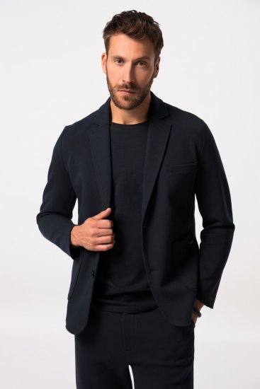 JP1880 New York Flexnamic Sacou din jerseu Bleumarin - Costume - Costume Bărbați mărimi mari