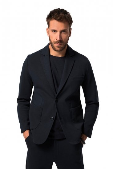 JP1880 New York Flexnamic Sacou din jerseu Bleumarin - Costume - Costume Bărbați mărimi mari