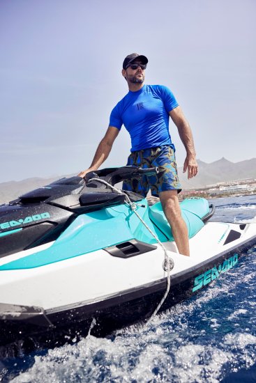 JP1880 Jay-Pi Short Sleeve Swim Shirt Blue - Lenjerie intimă & costum baie - Lenjerie Intimă Bărbați Mărimi Mari