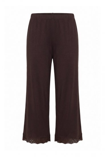 Ulla Popken 806944 Pijama cu mânecă scurtă Maro - Pijamale/Haine de casă - 