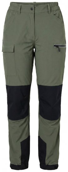 Ulla Popken 807803 Pantaloni de drumeție HYPRAR cu reflectorizante Verde măsliniu - Haine de exterior - 