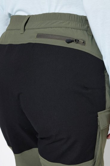 Ulla Popken 807803 Pantaloni de drumeție HYPRAR cu reflectorizante Verde măsliniu - Haine de exterior - 