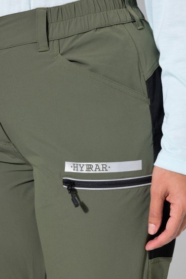 Ulla Popken 807803 Pantaloni de drumeție HYPRAR cu reflectorizante Verde măsliniu - Haine de exterior - 