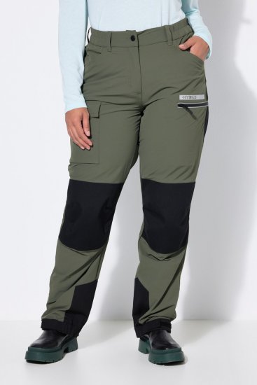 Ulla Popken 807803 Pantaloni de drumeție HYPRAR cu reflectorizante Verde măsliniu - Haine de exterior - 