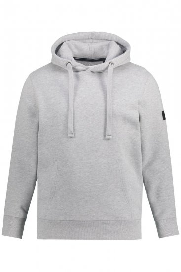 JAY-PI Hoodie with Soft Brushed Interior Grey - Pulovere & hanorace - Pulovere & Hanorace Bărbați Mărimi Mari
