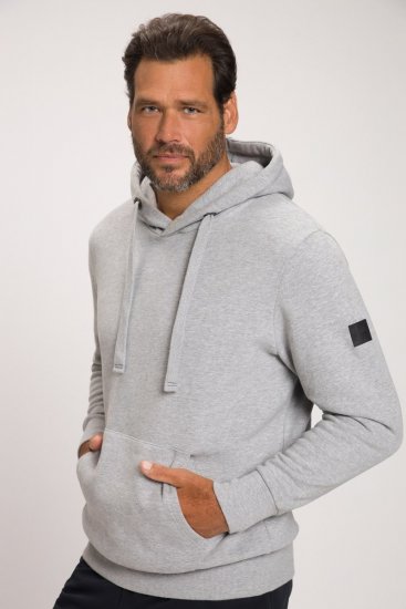 JAY-PI Hoodie with Soft Brushed Interior Grey - Pulovere & hanorace - Pulovere & Hanorace Bărbați Mărimi Mari